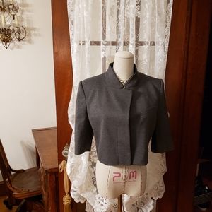 BCBGMAXAZRIA GREY CROP JACKET **NWT